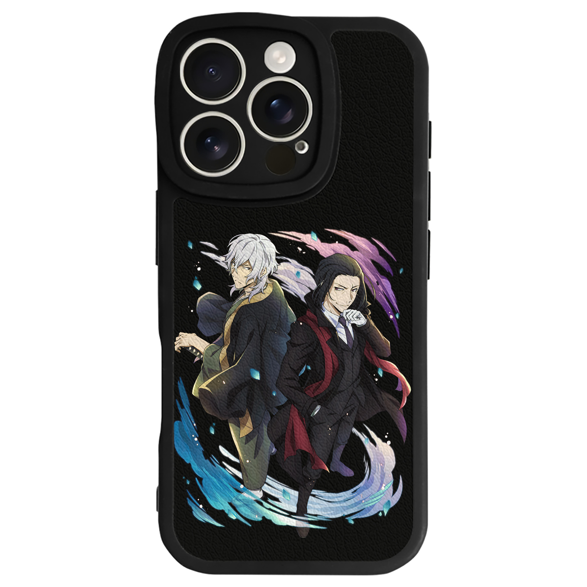 （画像用） 文豪ストレイドッグス Bungo Stray Dogs 【iPhone 16シリーズ対応】シリコンスマホケース（レザー調） 材質：シリコン